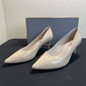 Louise Et Cie Lo-Jordyna 9.5M Nude Odessa Pointed Toe Patent Leather Pumps